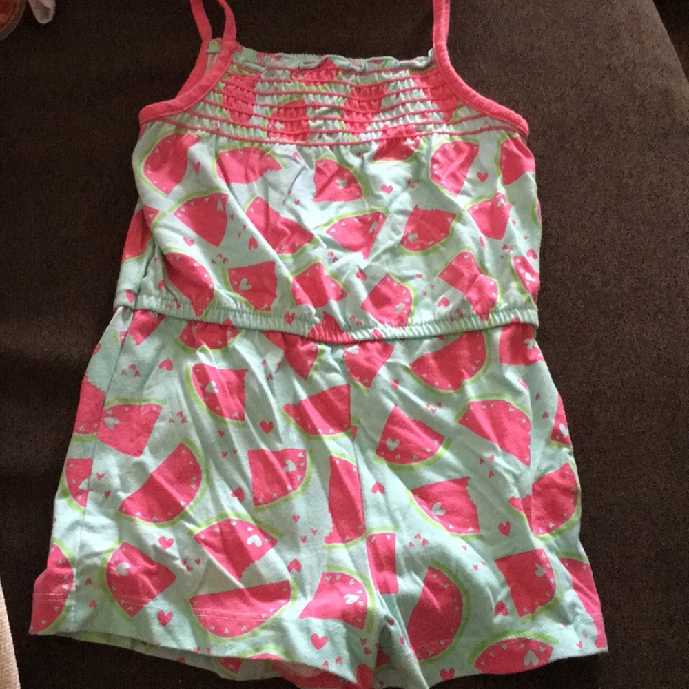 Girls Watermelon Romper 3T